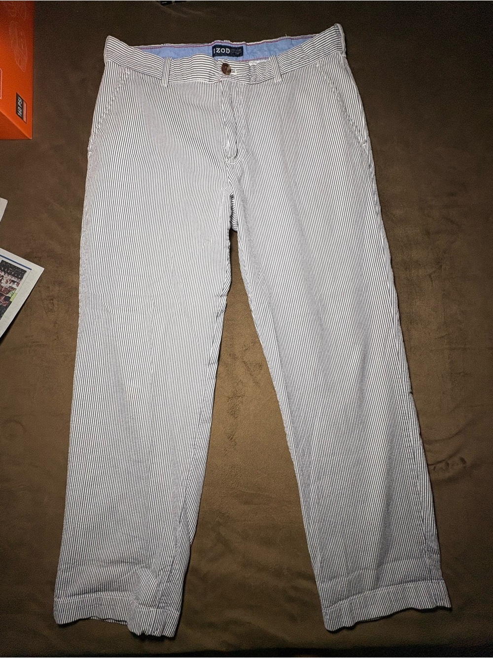 Izod Pinstripe Pants (Blue/White) - Size 34x30👖✨